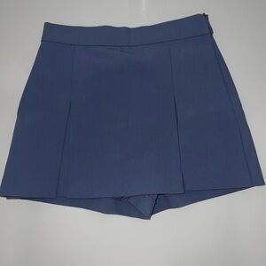 Women’s (XS) Zara Blue Skort-Style Shorts with A-Line Silhouette